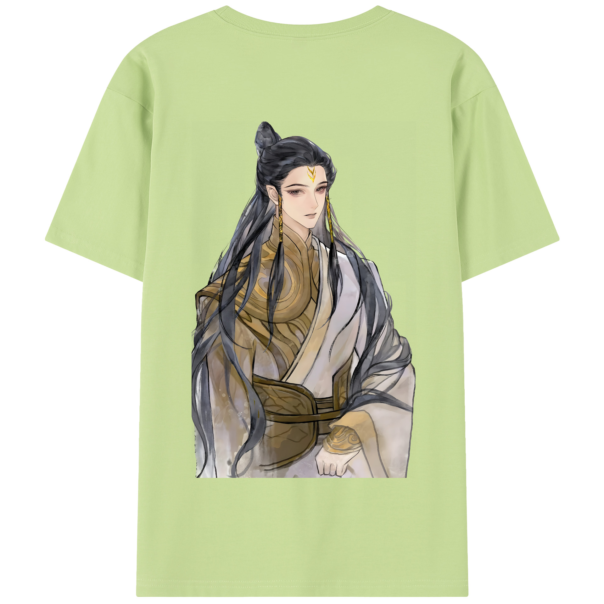 （画像用） Ne Zha 2 ナタ 魔童の大暴れ 綿100％半袖Tシャツ（背面プリント）